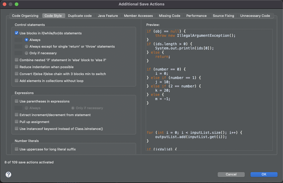 (Eclipse) Java Save Action 설정 | CoolioSo Blog